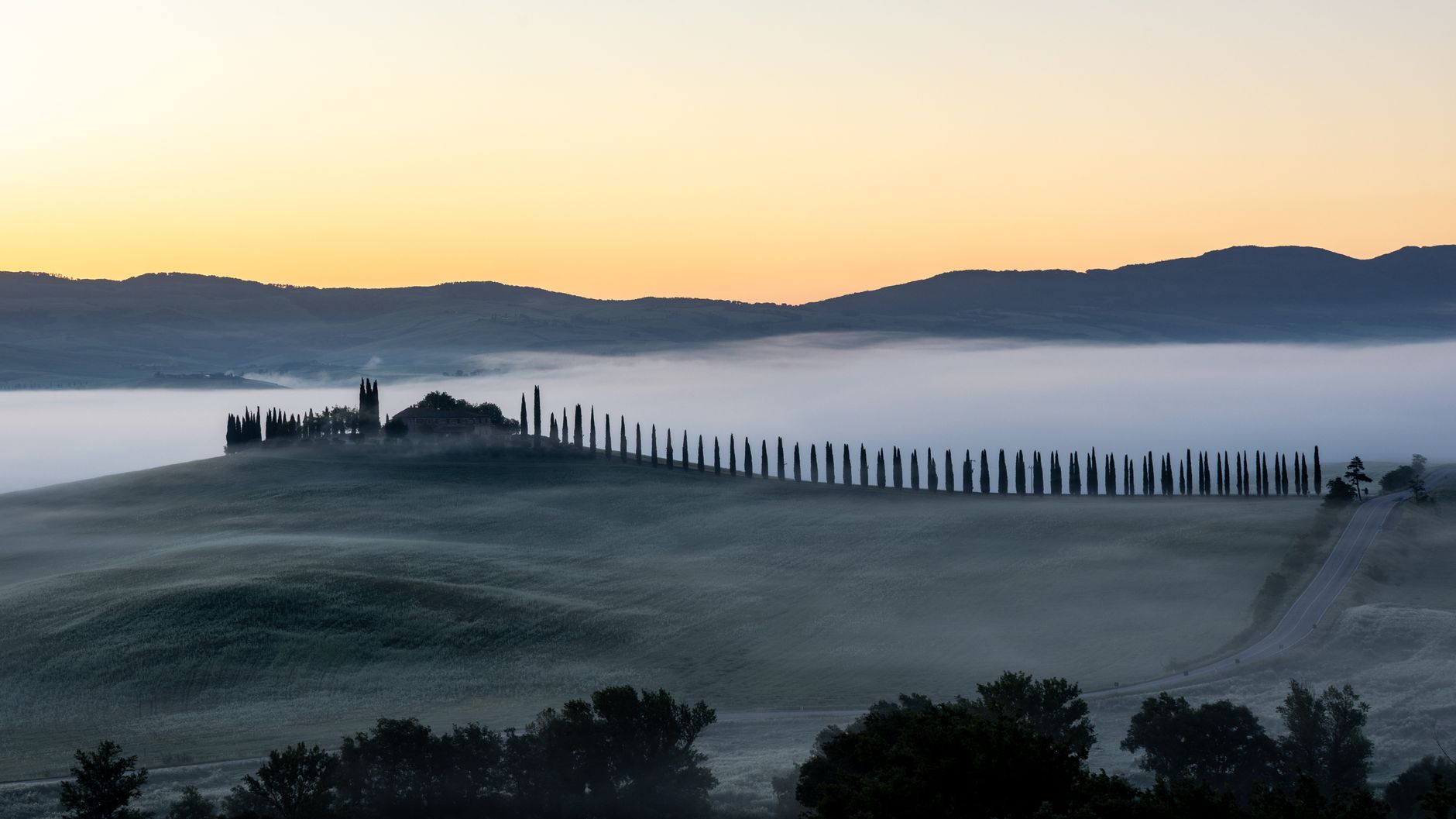 Tuscan hills landscape