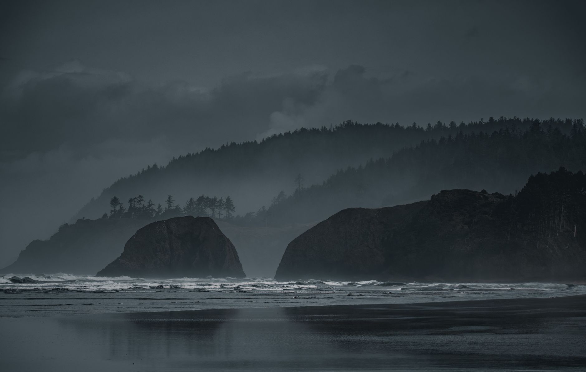 Pacific northwest coastal mist